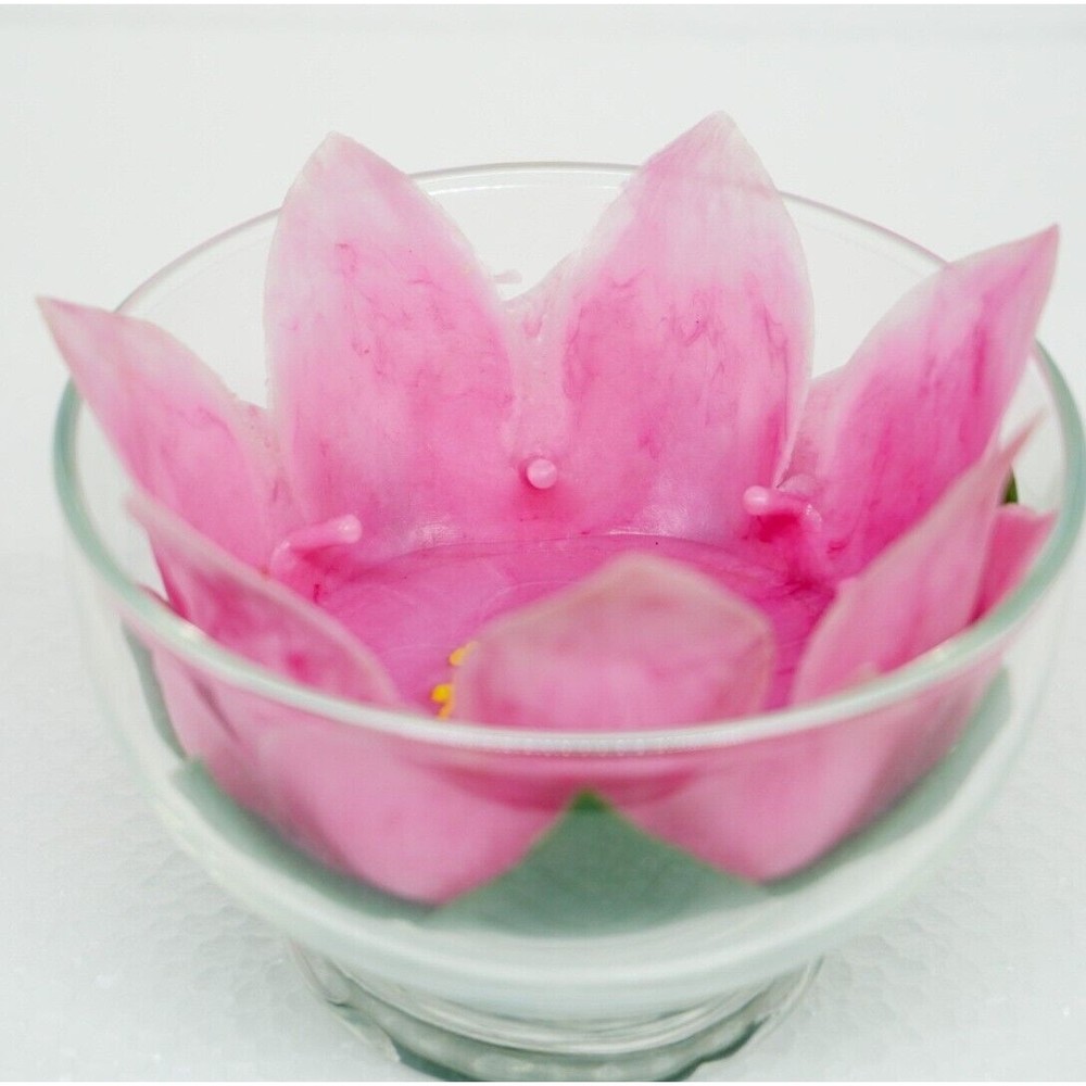 Rare Styson Decorative Plastic Lotus Coasters and 8oz Dessert Dishes 1961 MCM X2 - Picture 7 of 7